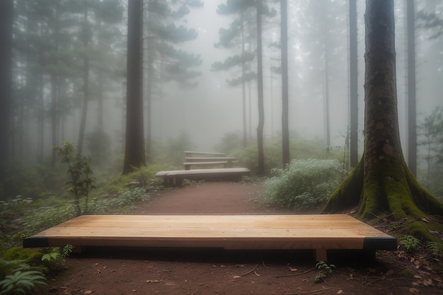 an ethereal fantasy bright forest clearing with a dining table in the middle with a gorgeous lace tablecloth drapped down