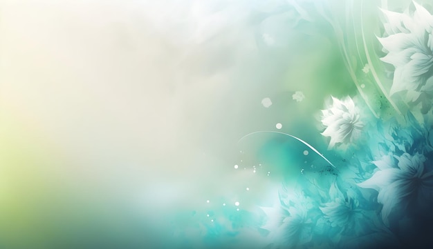 Ethereal Flowery Light Background with Copy Space