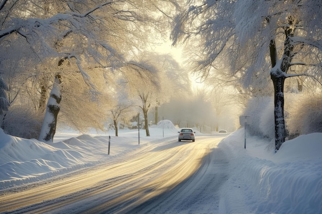 Ethereal Icecapade-auto's navigeren door ijsige bochten