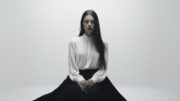 Ethereal Minimalistic Fashion Photography Bereaved Stillness