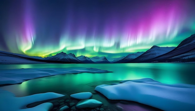 Photo ethereal northern lightsinspired textures