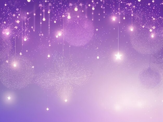 Ethereal radiance abstract bokeh lights and stars looped background