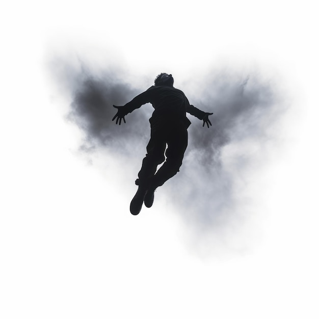 Ethereal Stillness A Lifeless Form Suspended in the Void