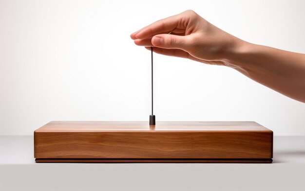 Photo ethereal theremin melodies on white background