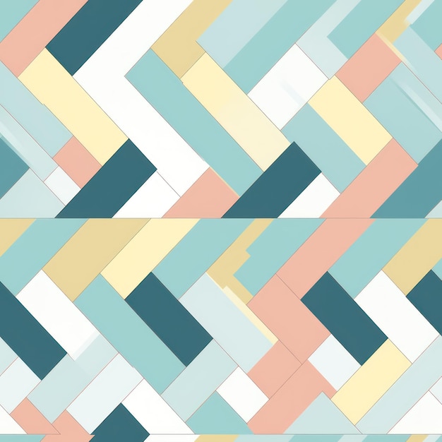 Ethereal Tiles Geometric Pastel Pattern in Tile Design