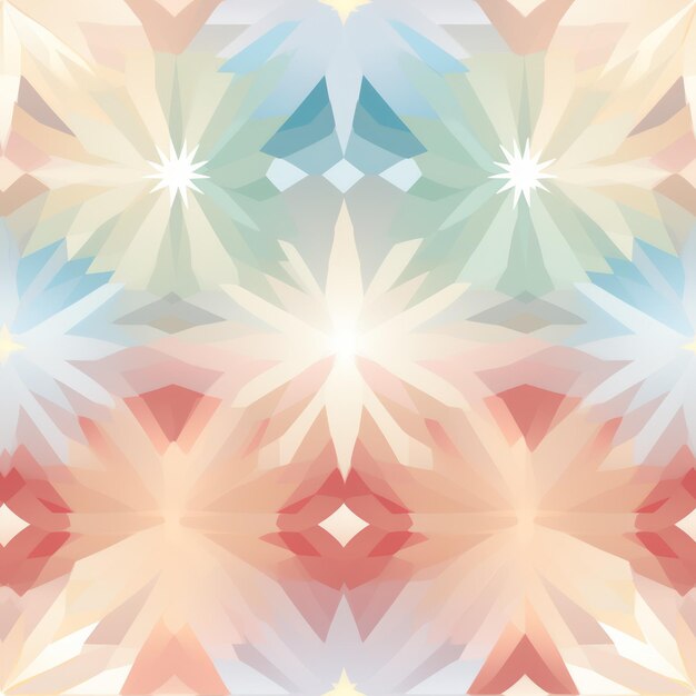 Photo ethereal tiles geometric pastel pattern in tile design