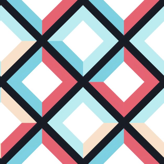 Foto ethereal tiles geometrisch pastelpatroon in tegelontwerp