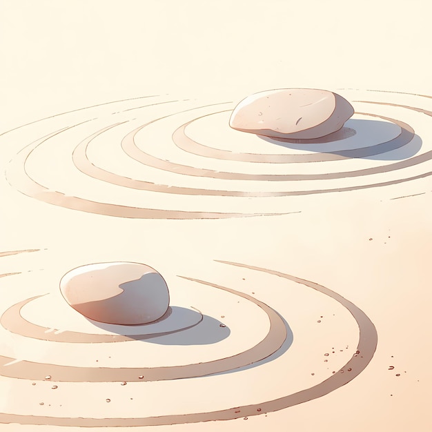 Ethereal Zen Garden Illustration