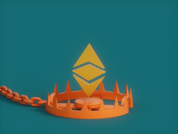 Ethereum Booby Trap Gevaar Crypto Valuta 3D Illustratie Render