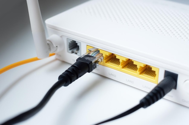 Фото Кабель ethernet в роутере