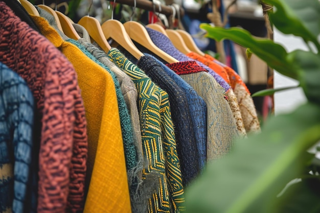 Abbigliamento di moda etico che promuove scelte consapevoli da parte dei consumatori materiali e tessuti ecologici naturali