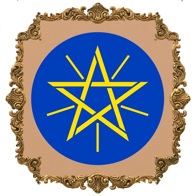 Foto emblema nazionale dell'etiopia festa dell'indipendenza nazionale