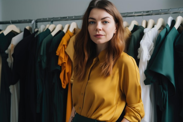 Ethisch modemerk dat duurzame kledinglijn ontwerpt en produceert, gemaakt met generatieve AI