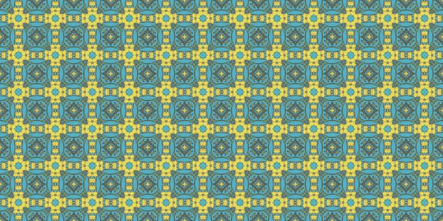 Ethnic boho seamless pattern Abstract kaleidoscope fabric design texture