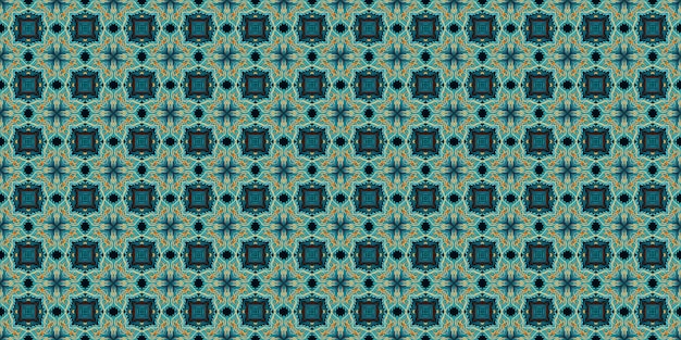 Ethnic boho seamless pattern Abstract kaleidoscope fabric design texture