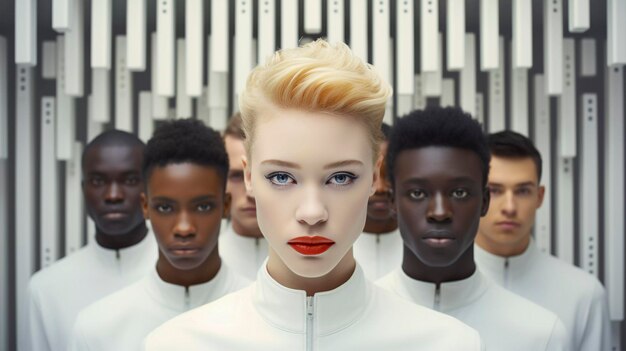 写真 民族の多様性 - 異なった人種のイメージ - 創造的なai