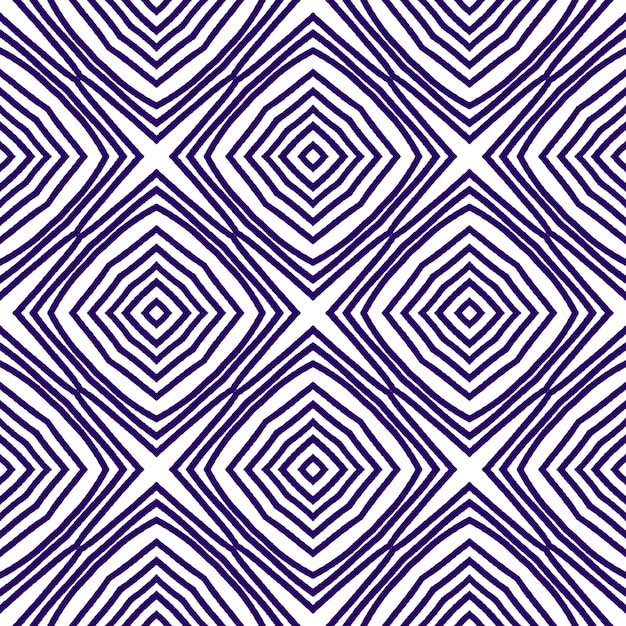 Ethnic hand painted pattern. Purple symmetrical kaleidoscope background. Textile ready optimal print, swimwear fabric, wallpaper, wrapping. Summer dress ethnic hand painted tile.