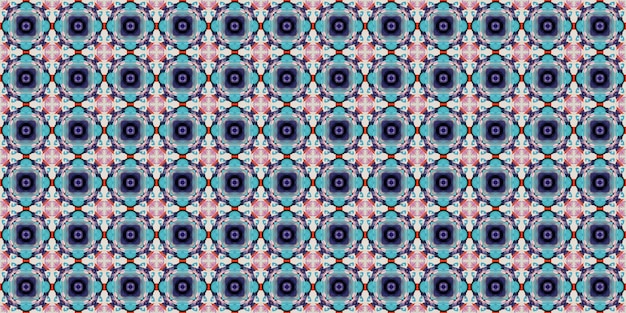 Foto modello etnico astratto kaleidoscopico tessuto di design tessuto o sfondo