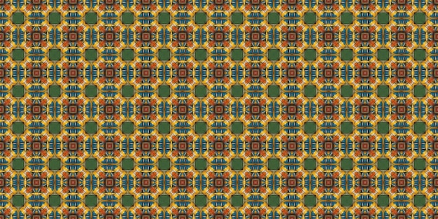 Ethnic pattern Abstract kaleidoscope fabric design texture or background