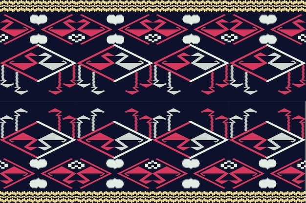 Photo ethnic pattern vector style weaving concept design for embroidery and other textile products