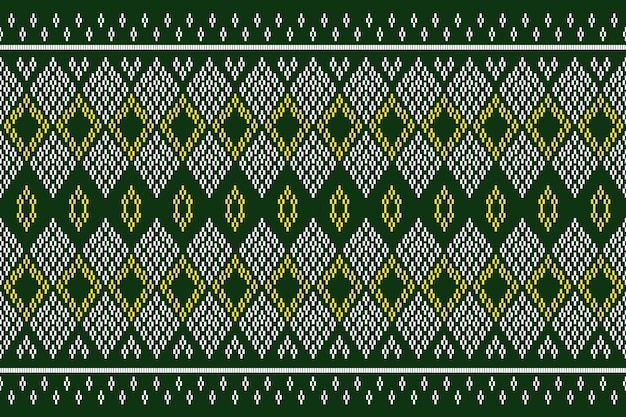 Photo ethnic pattern vector style weaving concept design for embroidery and other textile products