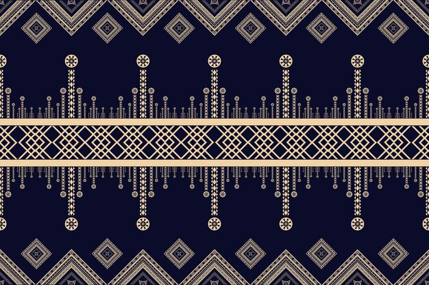 Ethnic vintage retro oriental geometric style seamless pattern Abstract traditional folk Ikat