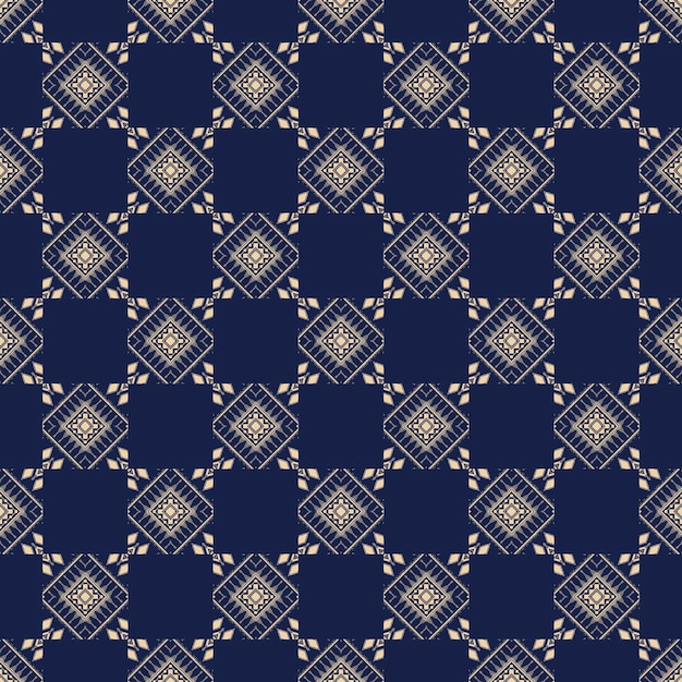 Ethnic vintage retro oriental geometric style seamless pattern Abstract traditional folk