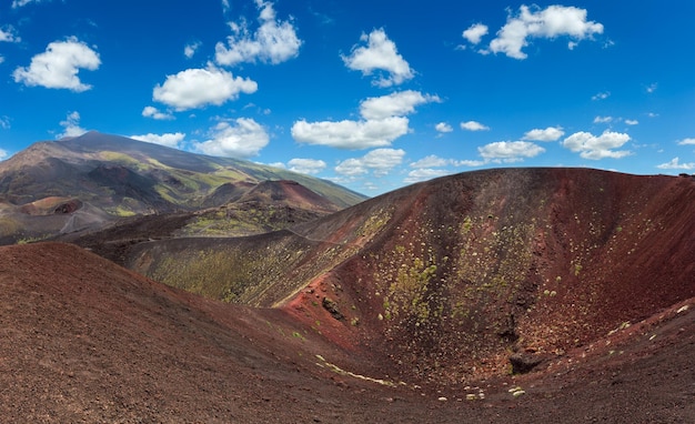 エトナ火山の眺めシチリア島イタリア