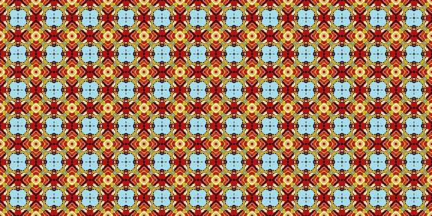 Etnisch patroon Abstract kaleidoscoop stofontwerp textuur of achtergrond