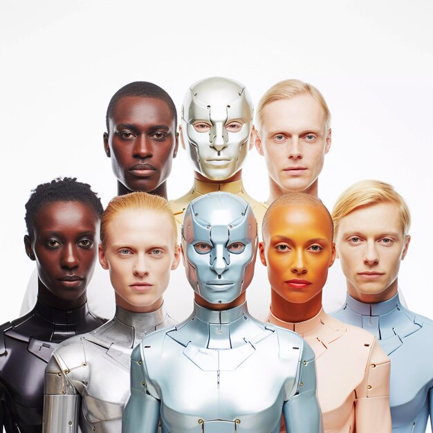 Etnische diversiteit in één beeld Etnisch verschillende mensen Generatieve AI