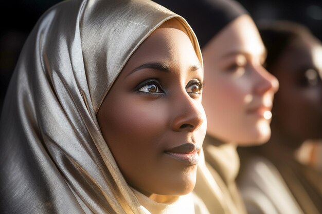 Foto etnische diversiteit mensen uit verschillende culturen die deelnemen aan een inclusief en eerlijk sollicitatiegesprek