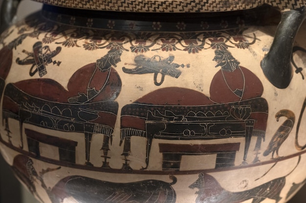 Etruscan painted water jar
