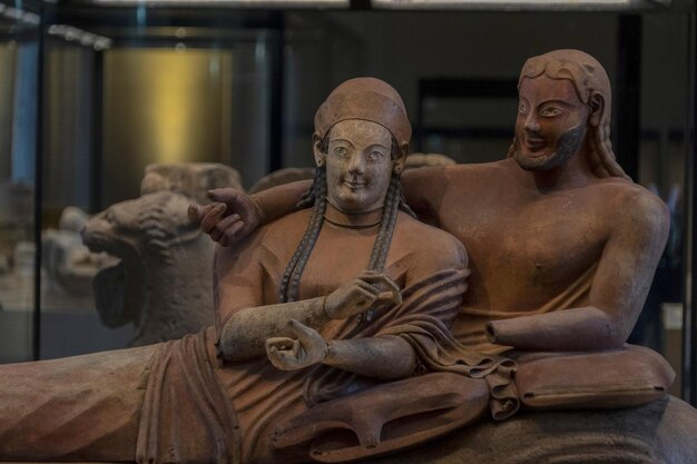 Etruscan Sarcophagus of the Spouses husband and wife