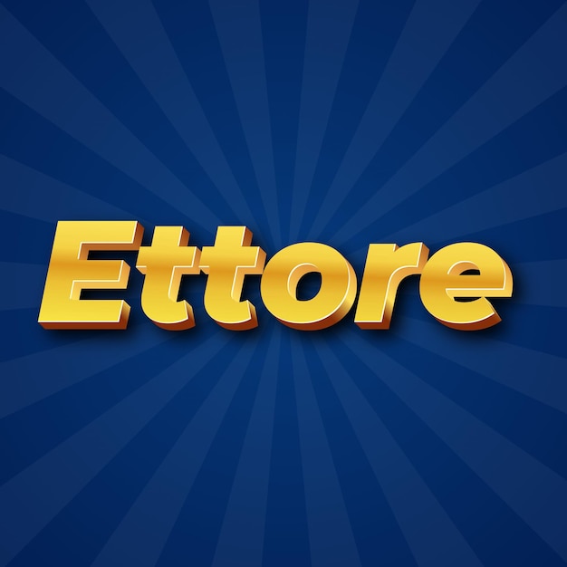 Ettore Text effect Gold JPG attractive background card photo