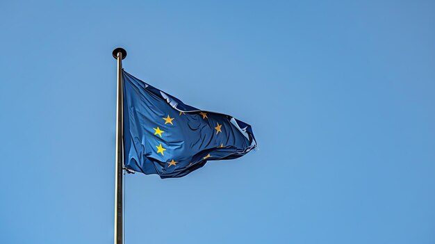 Eu flag stock photo