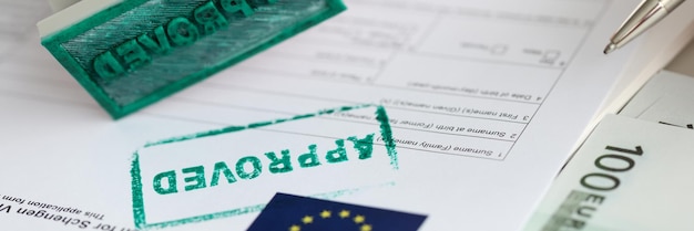 Eu visa application approved document applying for entry into\
european union