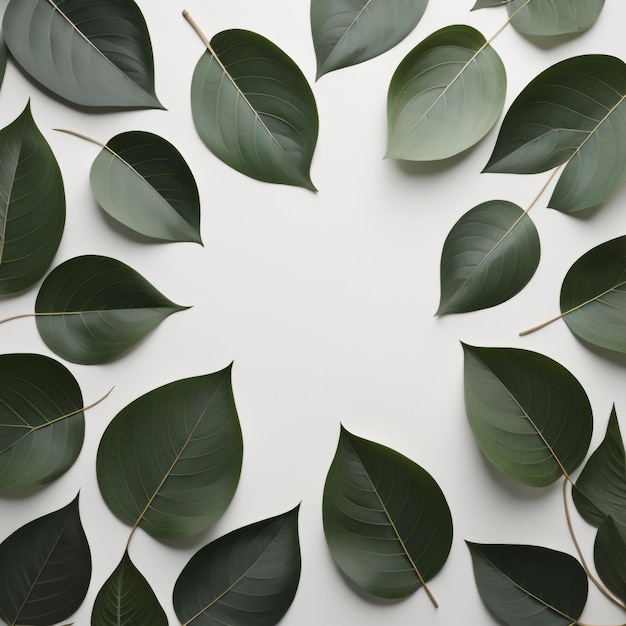 Photo eucalyptus round leaf