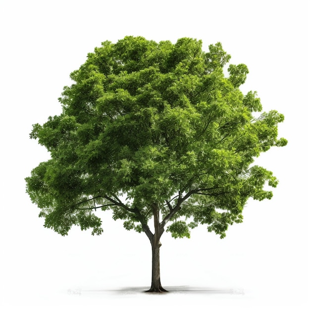 격리된 배경을 가진 유칼립투스 나무 나무 3d 렌더링