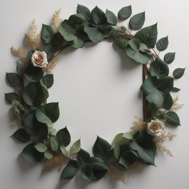 Photo eucalyptus wreath