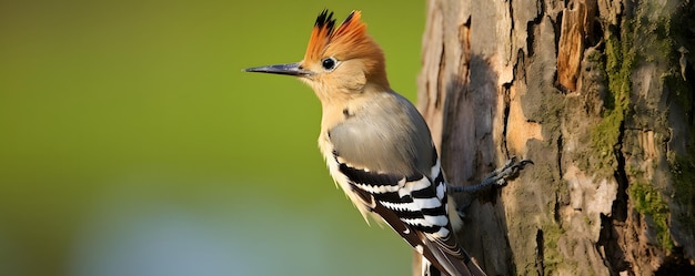 Eurasian hoopoe bird feeding juvenile Upupa epops