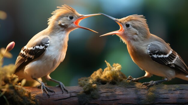 사진 유라시아 호포새 먹이를 먹는 어린 새