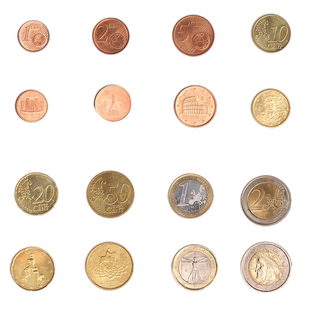 Foto moneta in euro - italia
