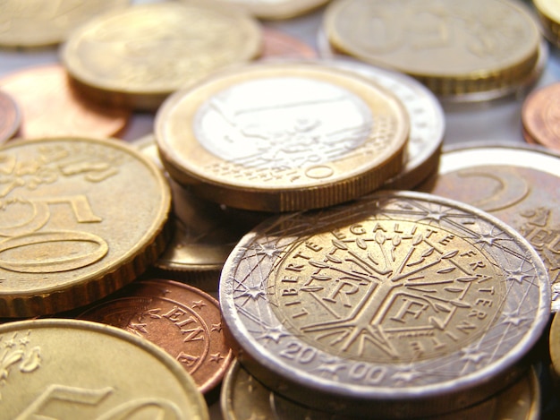 Euro coins, European Union