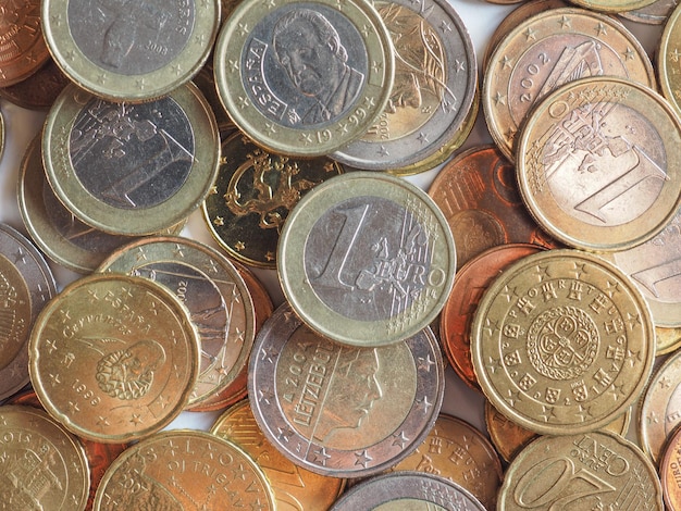 Euro coins, European Union