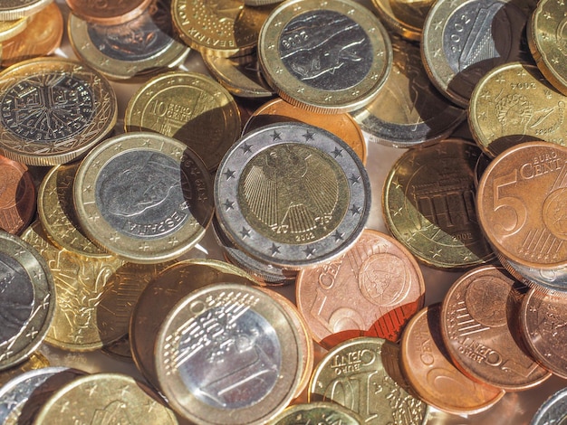 Euro coins European Union