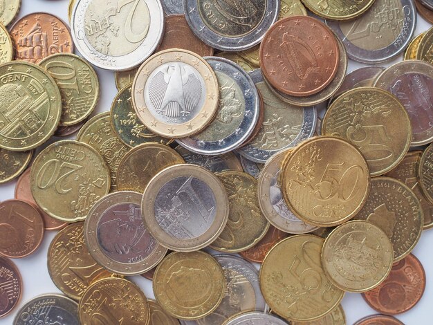 Euro coins European Union