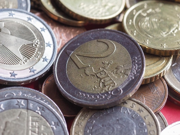 Euro coins European Union