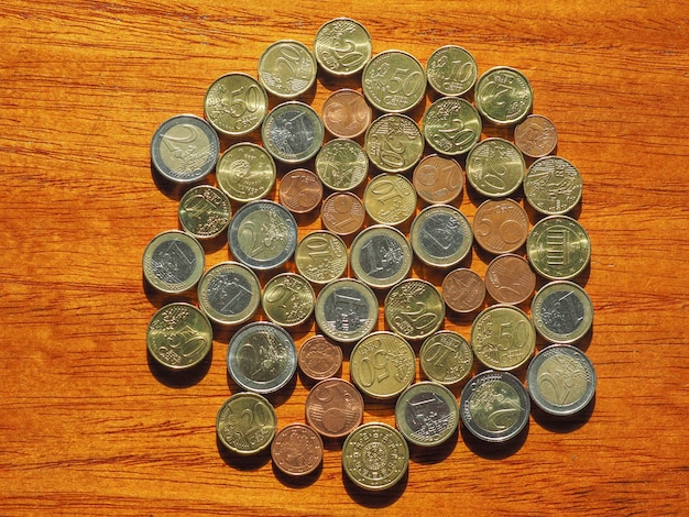 Euro coins European Union