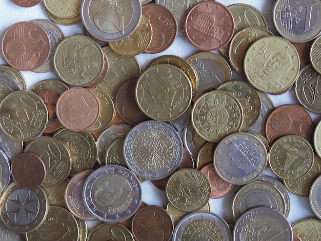 Euro coins, European Union