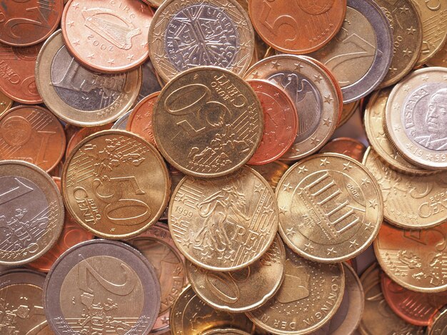 Euro coins European Union